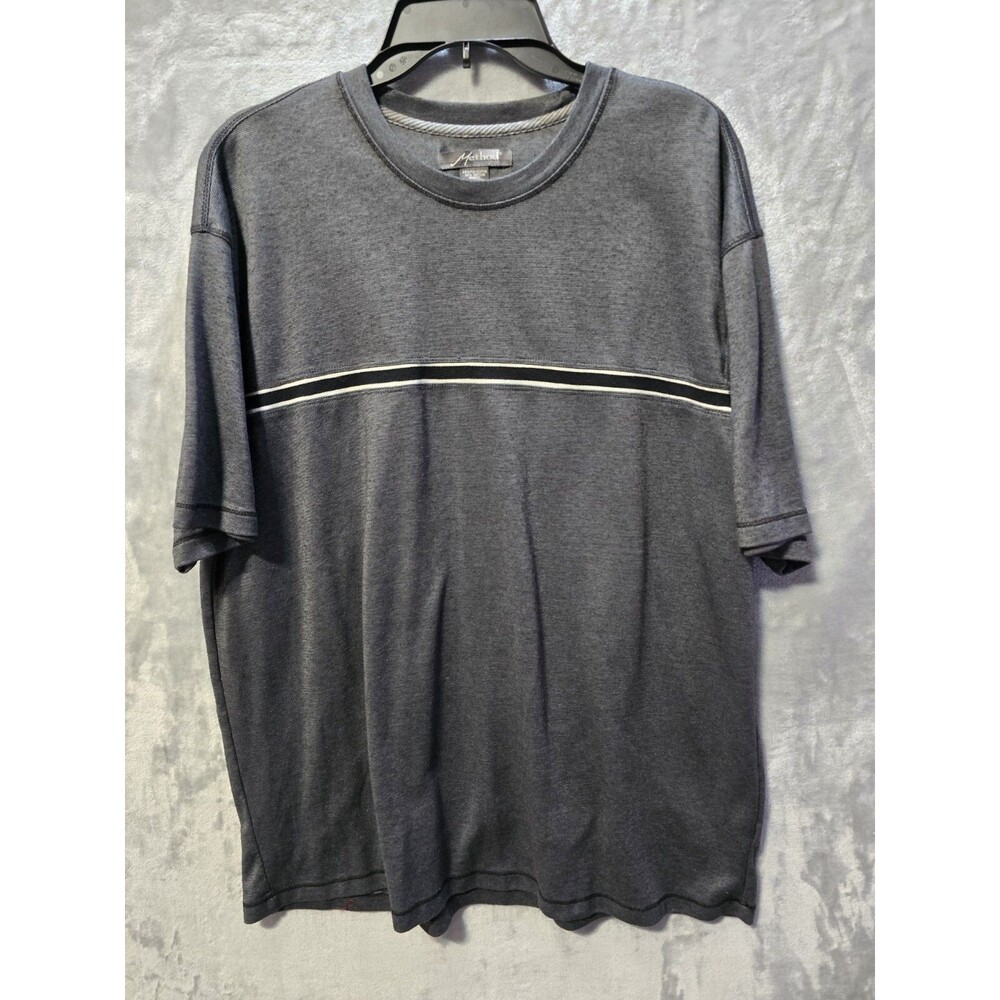 Method Pullover Shirt Mens XL Gray Short Sleeve Classic Cotton Polyester